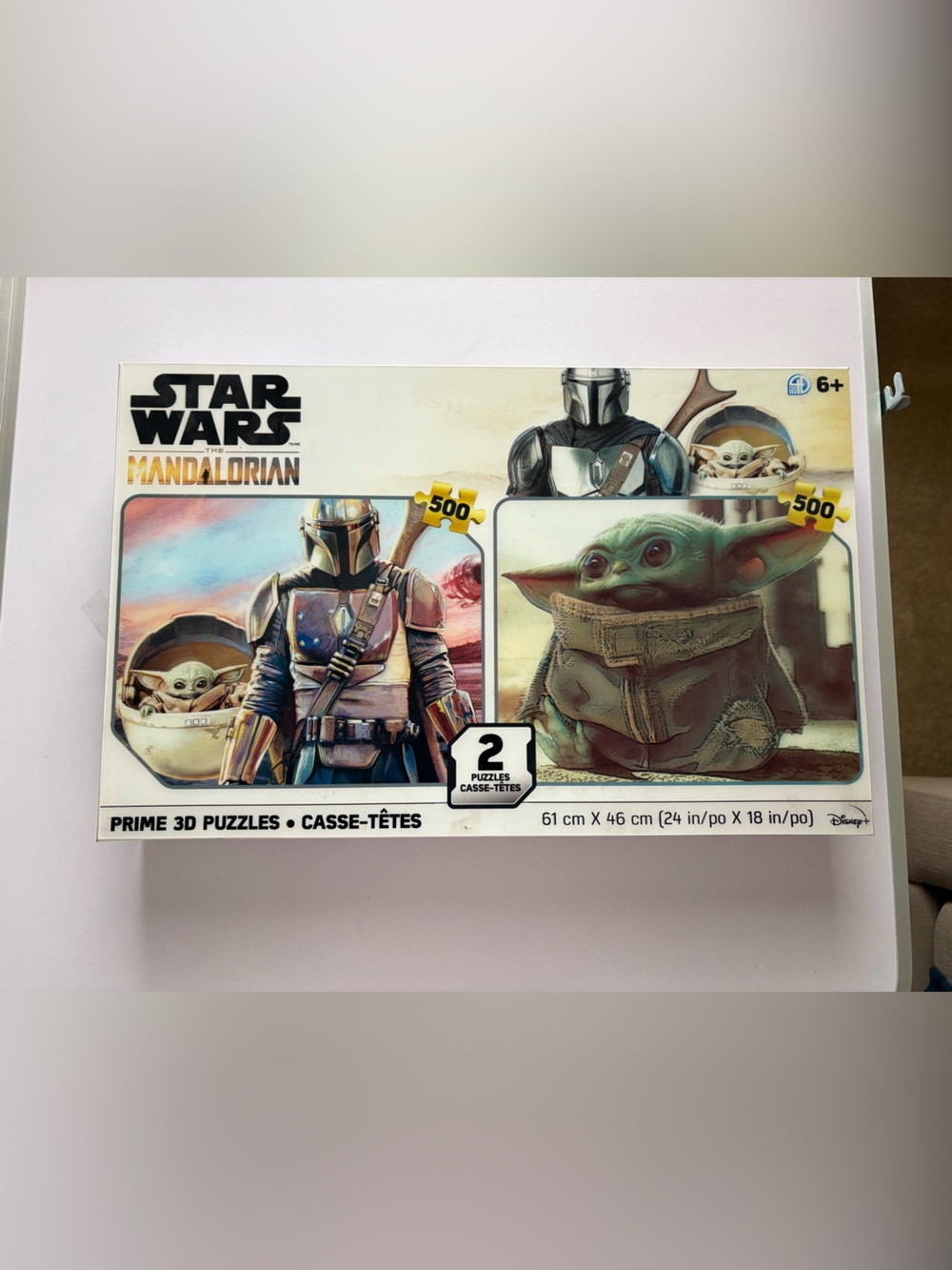 Star Wars The Mandalorian Grogu & Mandalorian Kids Puzzle Set - Green